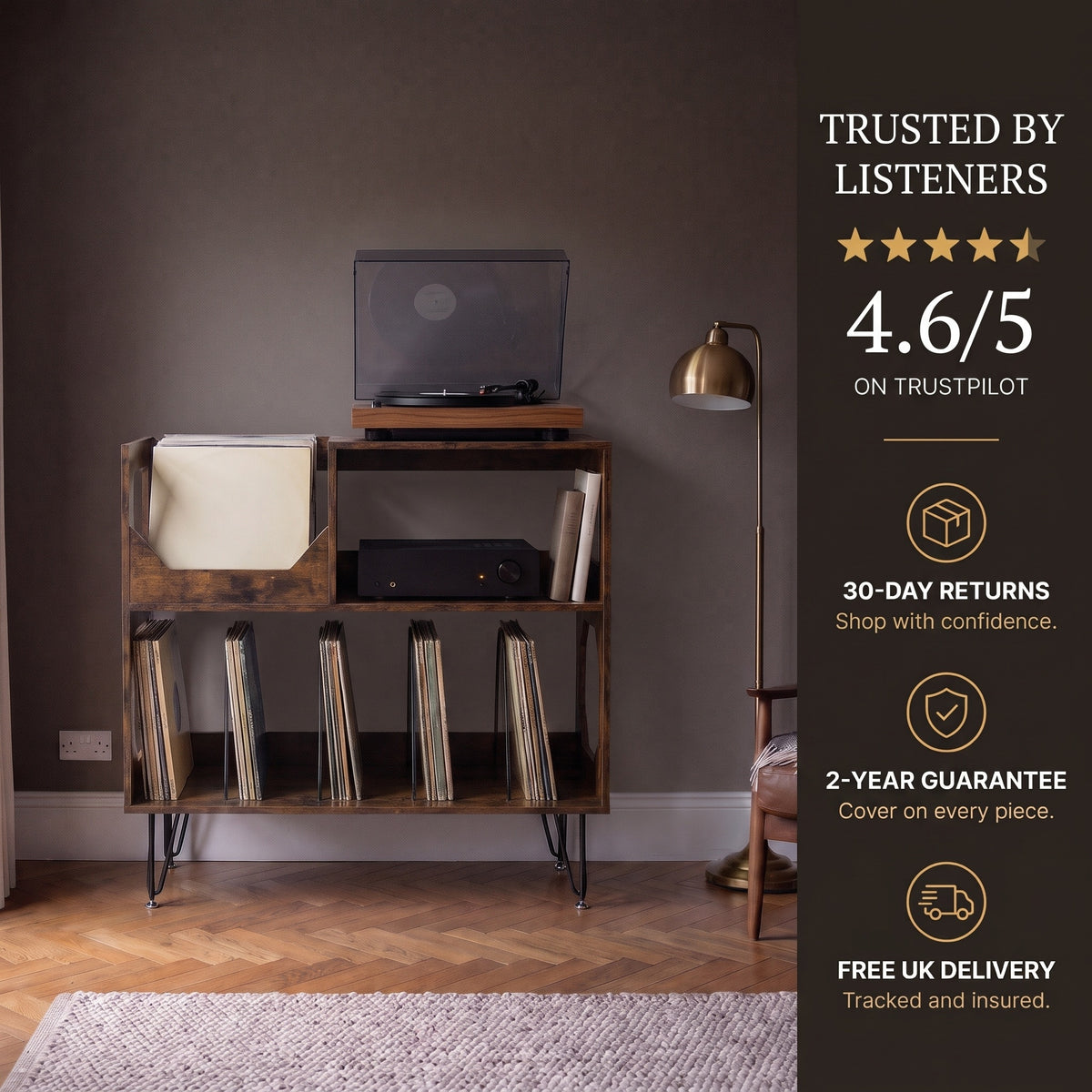 The Cotswold Compact Record Cabinet