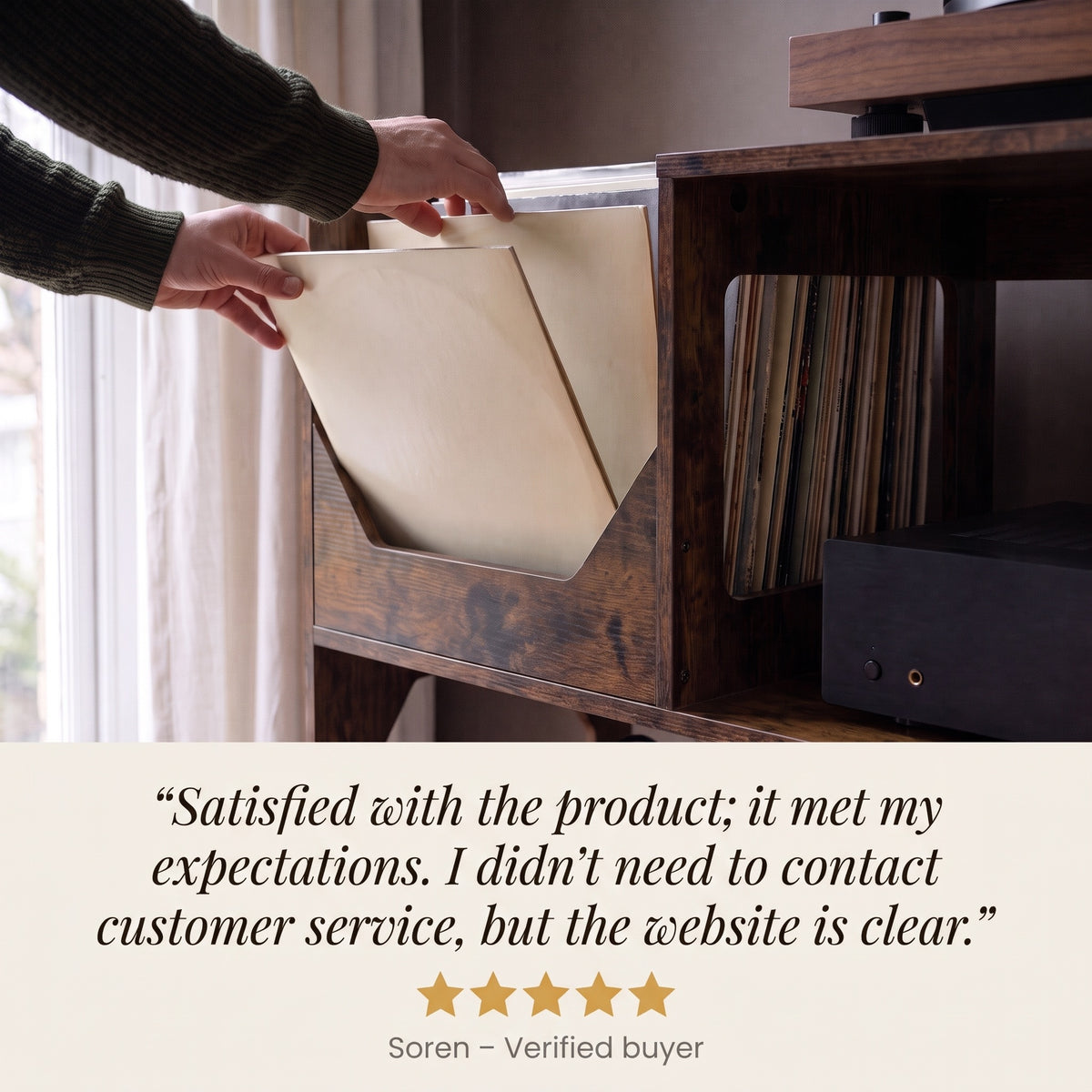 The Cotswold Compact Record Cabinet