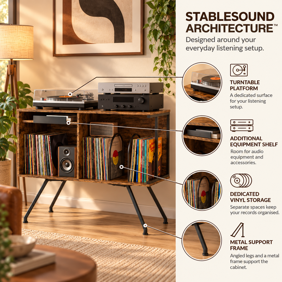 The Soho Turntable Cabinet