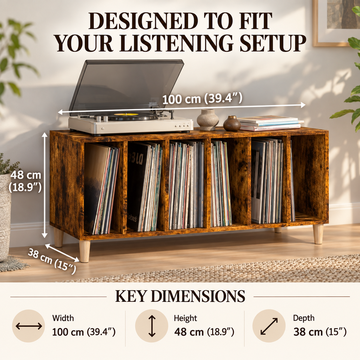 The Kensington Mesh Record Cabinet