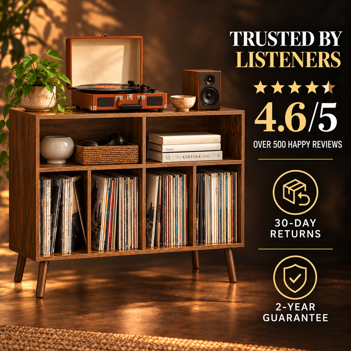 The Hampstead Vinyl Display Cabinet