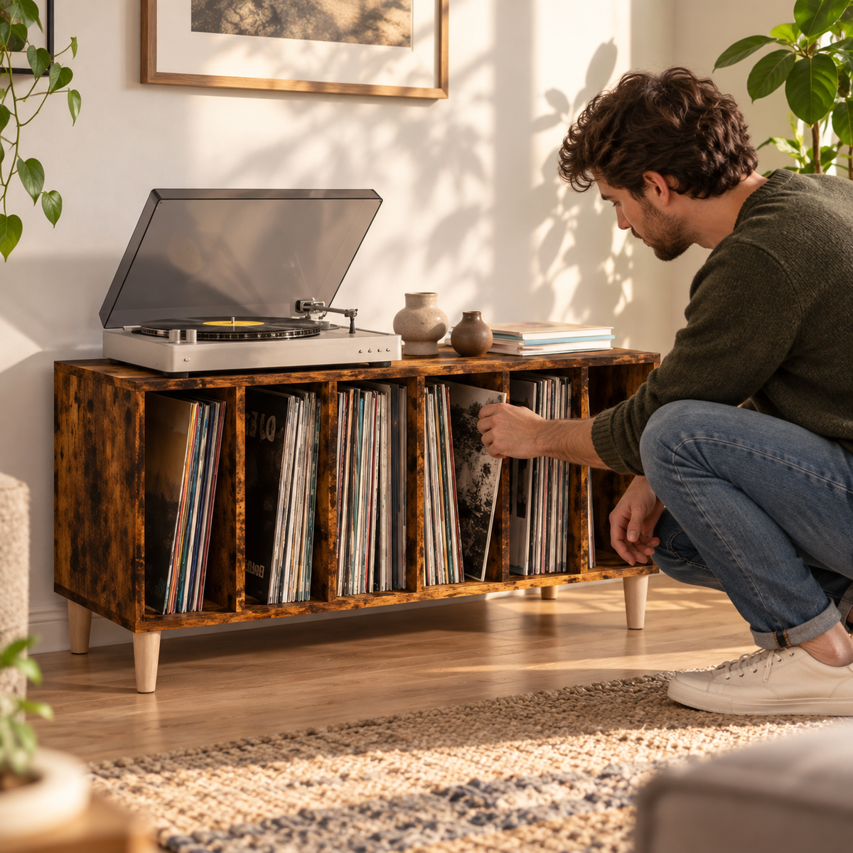 The Kensington Mesh Record Cabinet